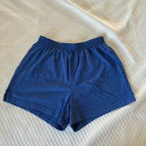Comfy blue stretchy lounge shorts